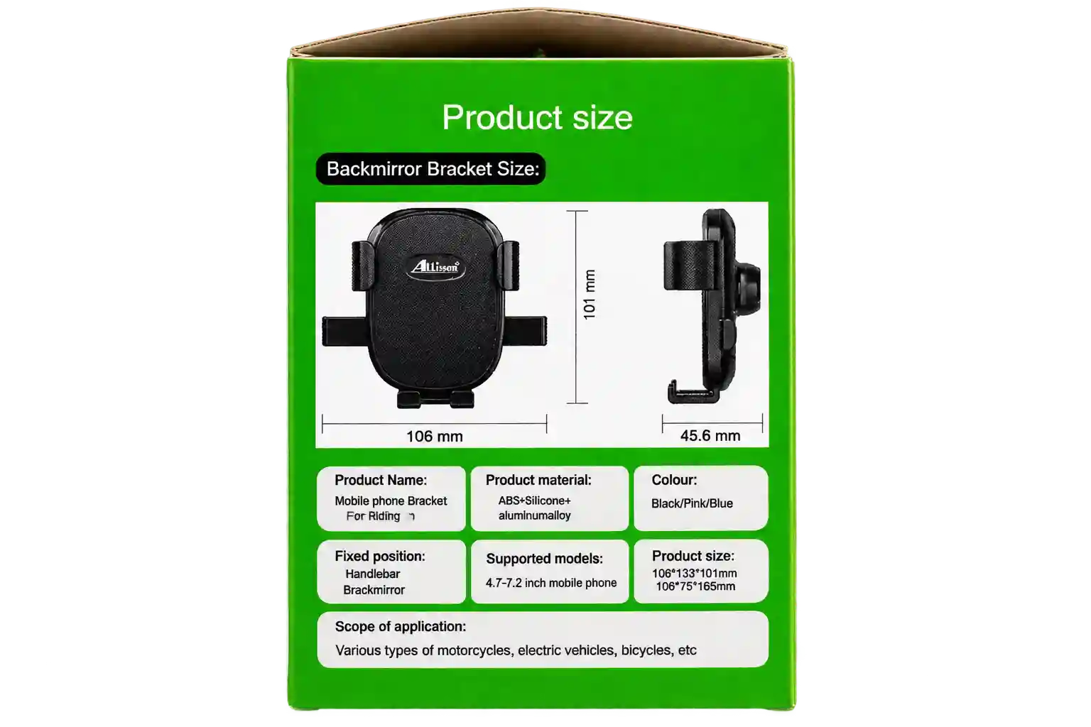 پایه نگهدارنده گوشی ویژه دوچرخه و موتور (Mobile phone Bracket For Riding) — تصویر 4
