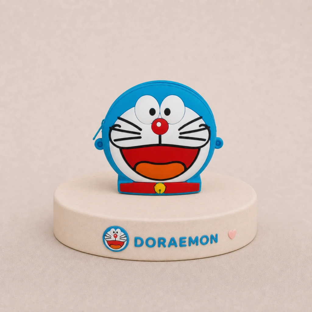 کیف هندزفری (کیف کوچک) سیلیکونی طرح دورامون (Doraemon)