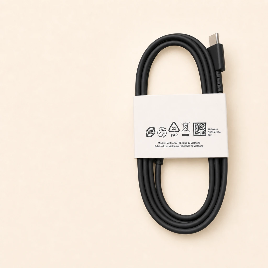 کابل شارژ و دیتا سامسونگ مدل EP-DN980 (USB-C به USB-C)-رنگ مشکی — تصویر 2
