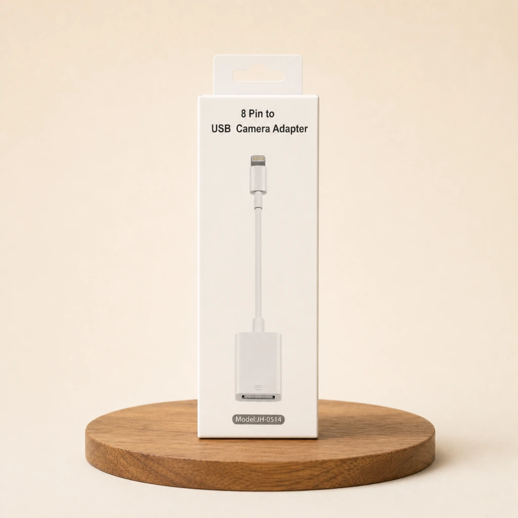 مبدل ۸ پین لایتنینگ به دوربین USB مدل JH-0514 | بهین همراه مجد | majde.ir