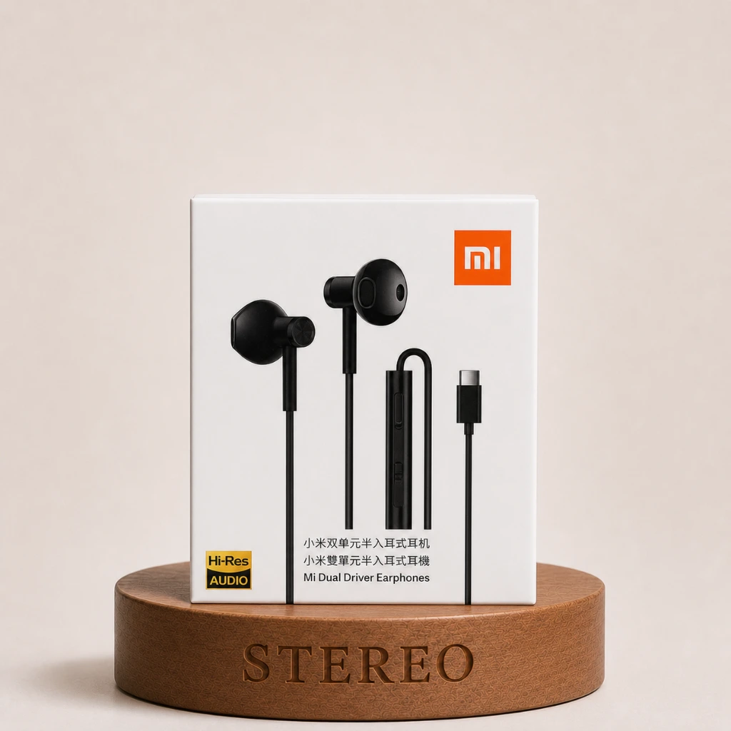 هندزفری سیمی دو درایور مدل Mi Dual Driver Earphones | بهین همراه مجد | majde.ir