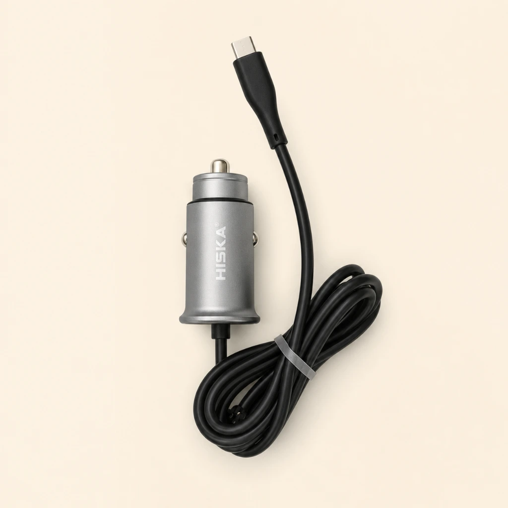 شارژر فندکی فست USB یک پورت هیسکا مدل HCC 308 به همراه کابل میکرو — تصویر 3