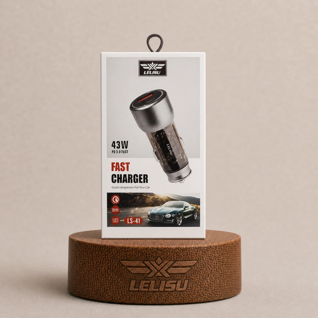 شارژر فندکی فست ۴۳ وات لیلیسو مدل LS-41 (PD 3.0 Fast Charger)