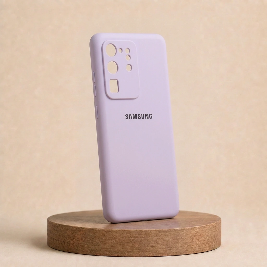 قاب سیلیکونی گوشی سامسونگGalaxy S20 Ultra-رنگ یاسی مات (Lilac) — تصویر 2
