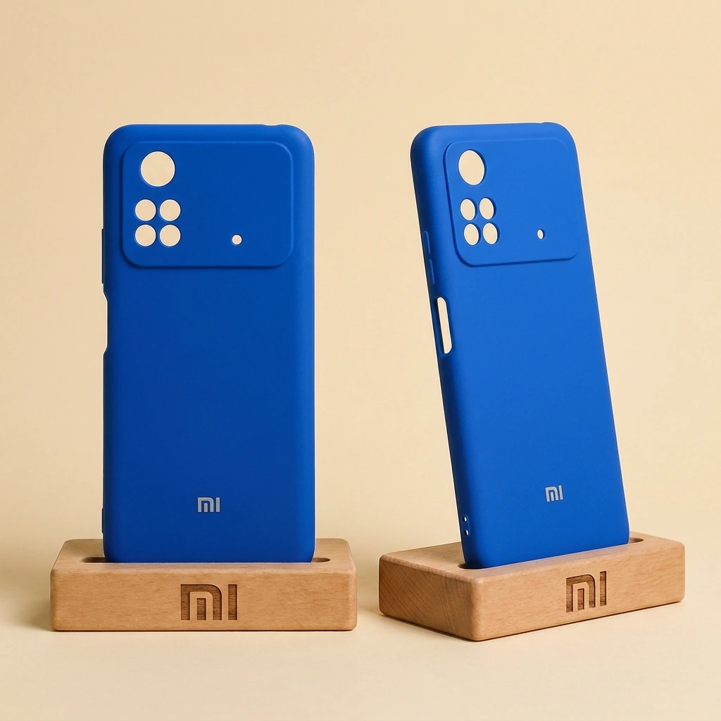 کاور محافظ سیلیکونی رسمی شیائومی مخصوص پوکو M4 پرو 4G - آبی