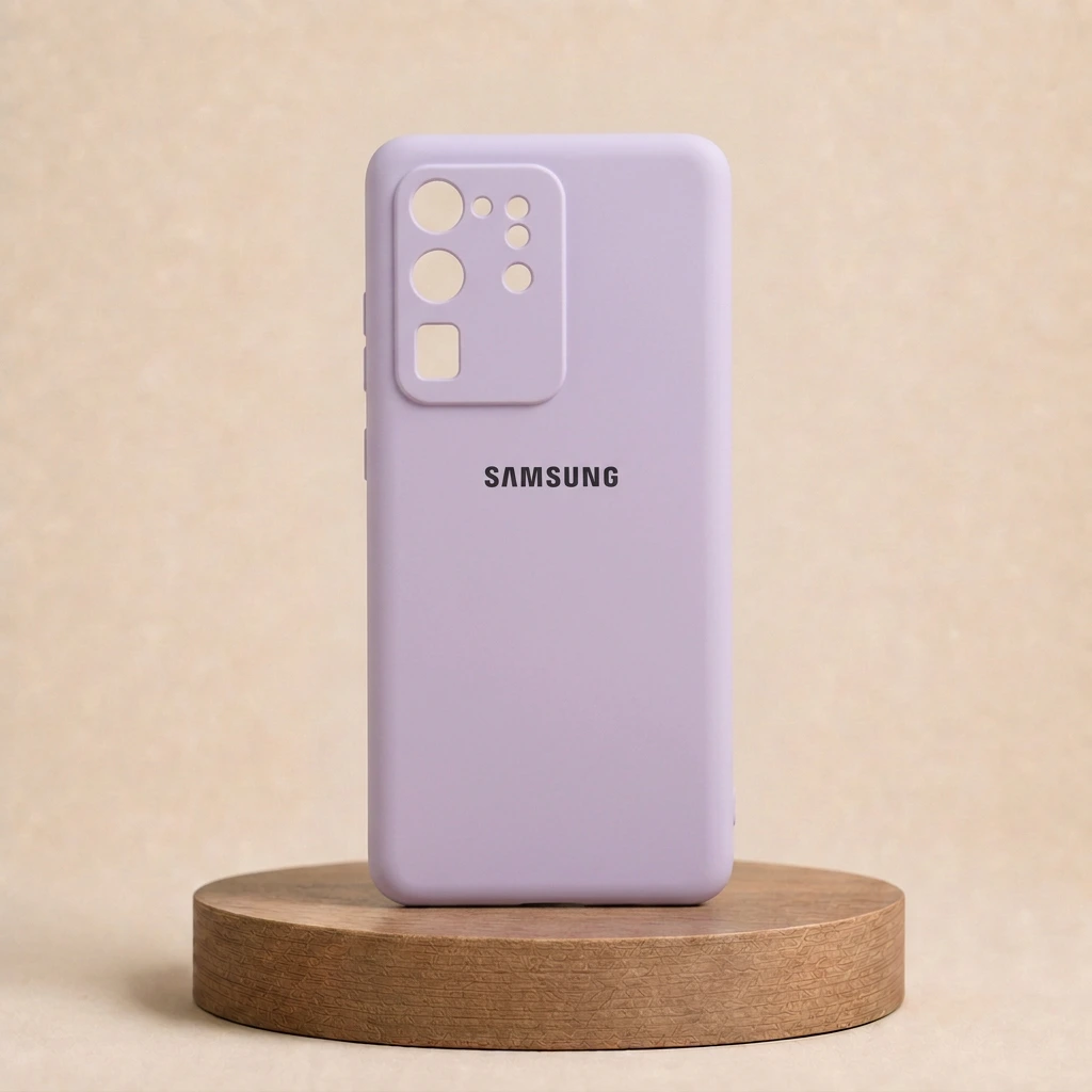 قاب سیلیکونی گوشی سامسونگGalaxy S20 Ultra-رنگ یاسی مات (Lilac)
