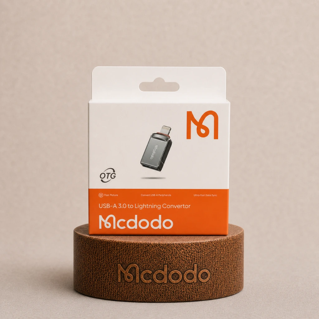 مبدل USB-A 3.0 به لایتنینگ مکودو (USB-A 3.0 to Lightning Convertor) | بهین همراه مجد | majde.ir