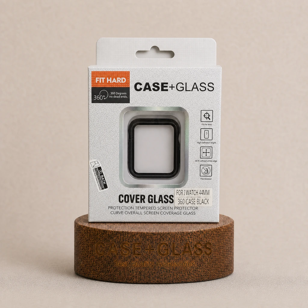 کاور محافظ ساعت هوشمند (Case + Glass) مدل 360 Case Black | بهین همراه مجد | majde.ir