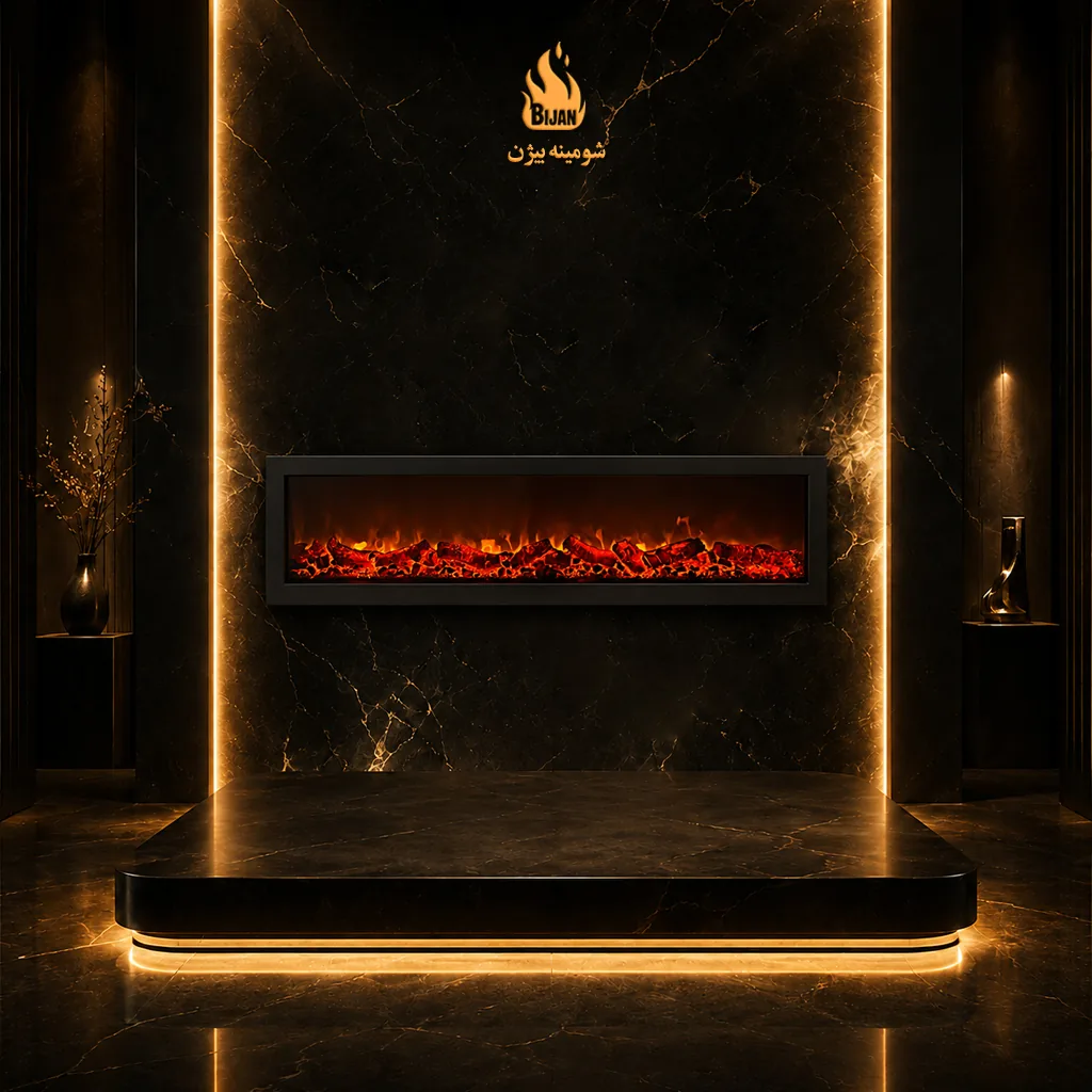 شومینه برقی فریم فلزی مدل 3DMF-15040 - محصول مرتبط