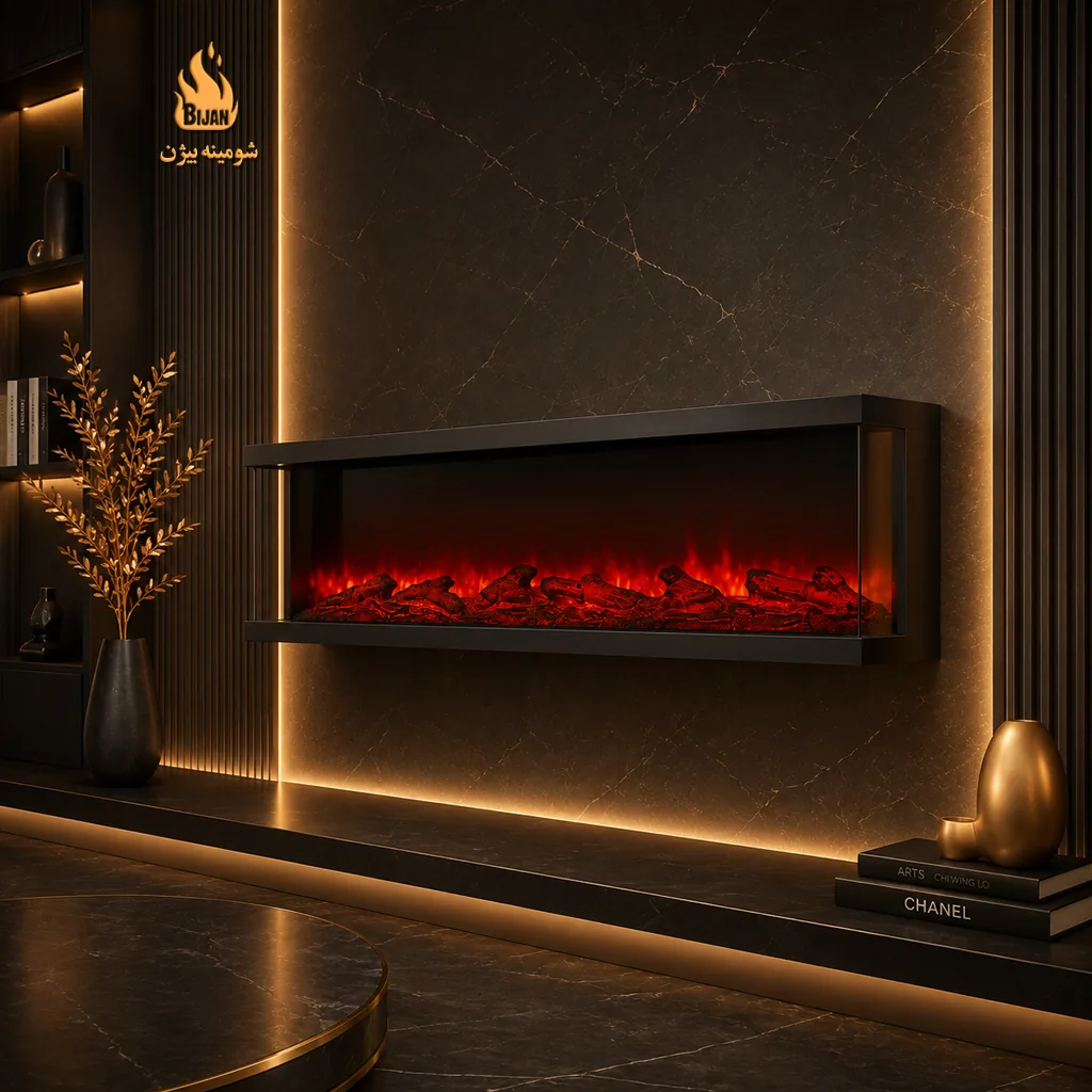 شومینه سه بعدی 3D-10040-28 در حال کار با شعله روشن - تصویر 2 از گالری